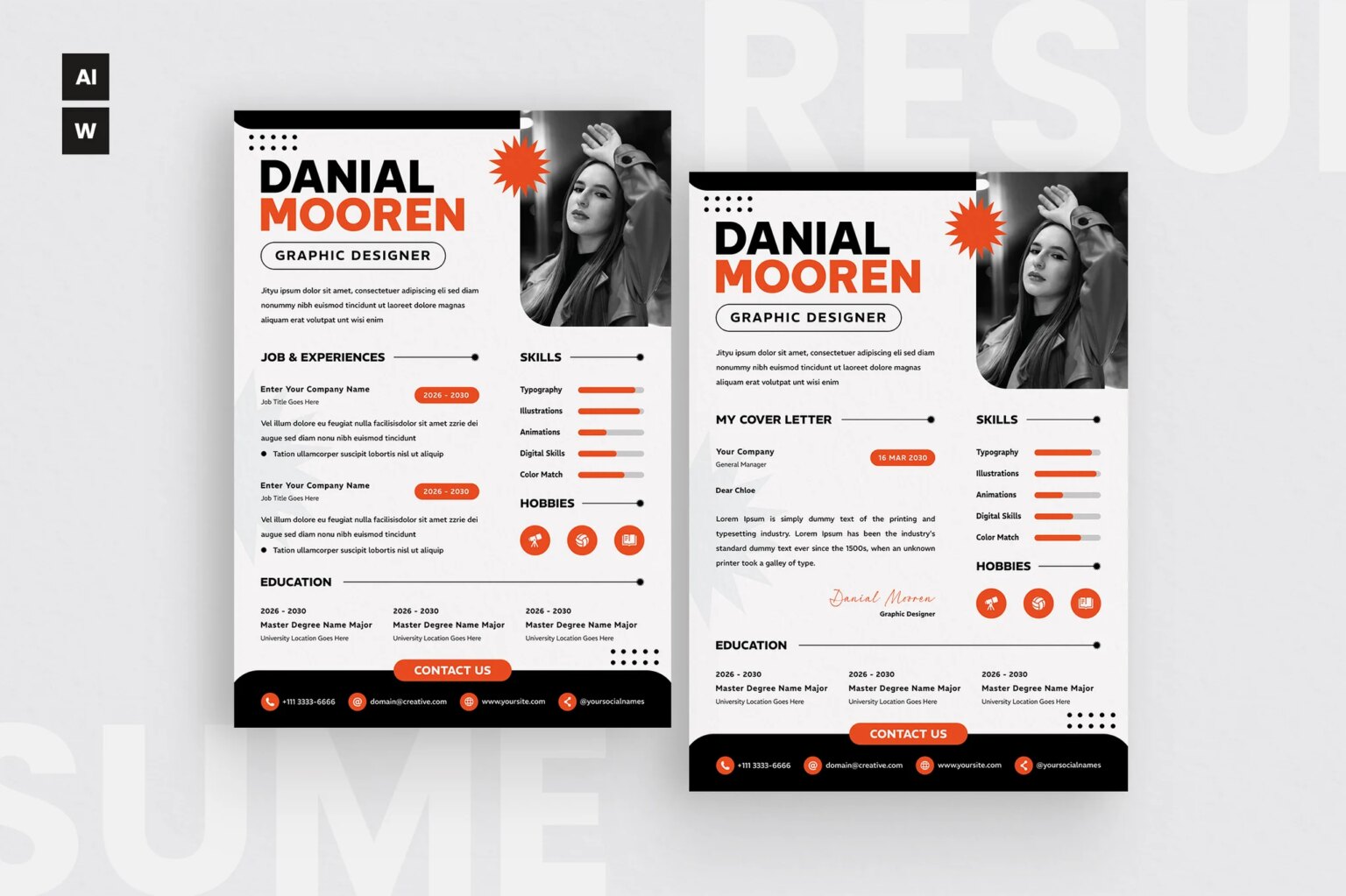 35 Best Minimal Resume Templates - Simple Minimal Resume Template 371 1 1536x1023