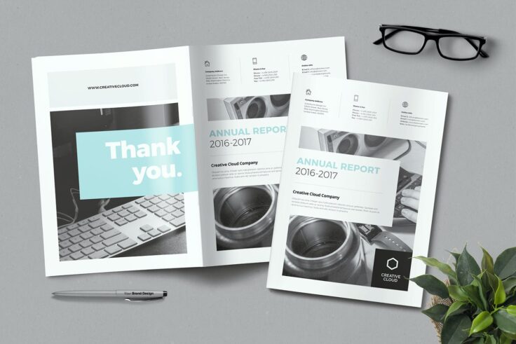 View Information about Simple & Minimal Annual Report Template