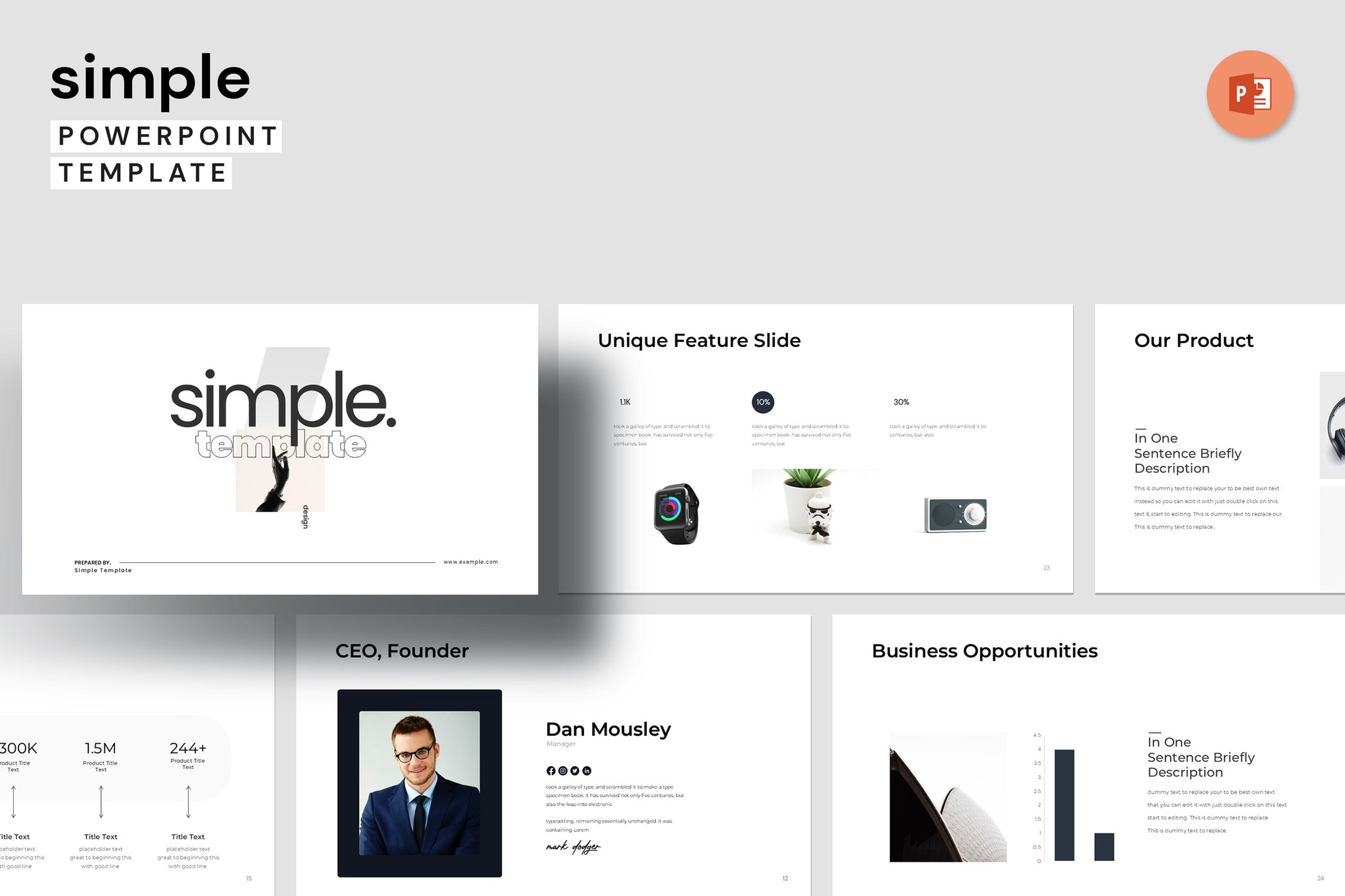 Simple Minimal PowerPoint Presentation