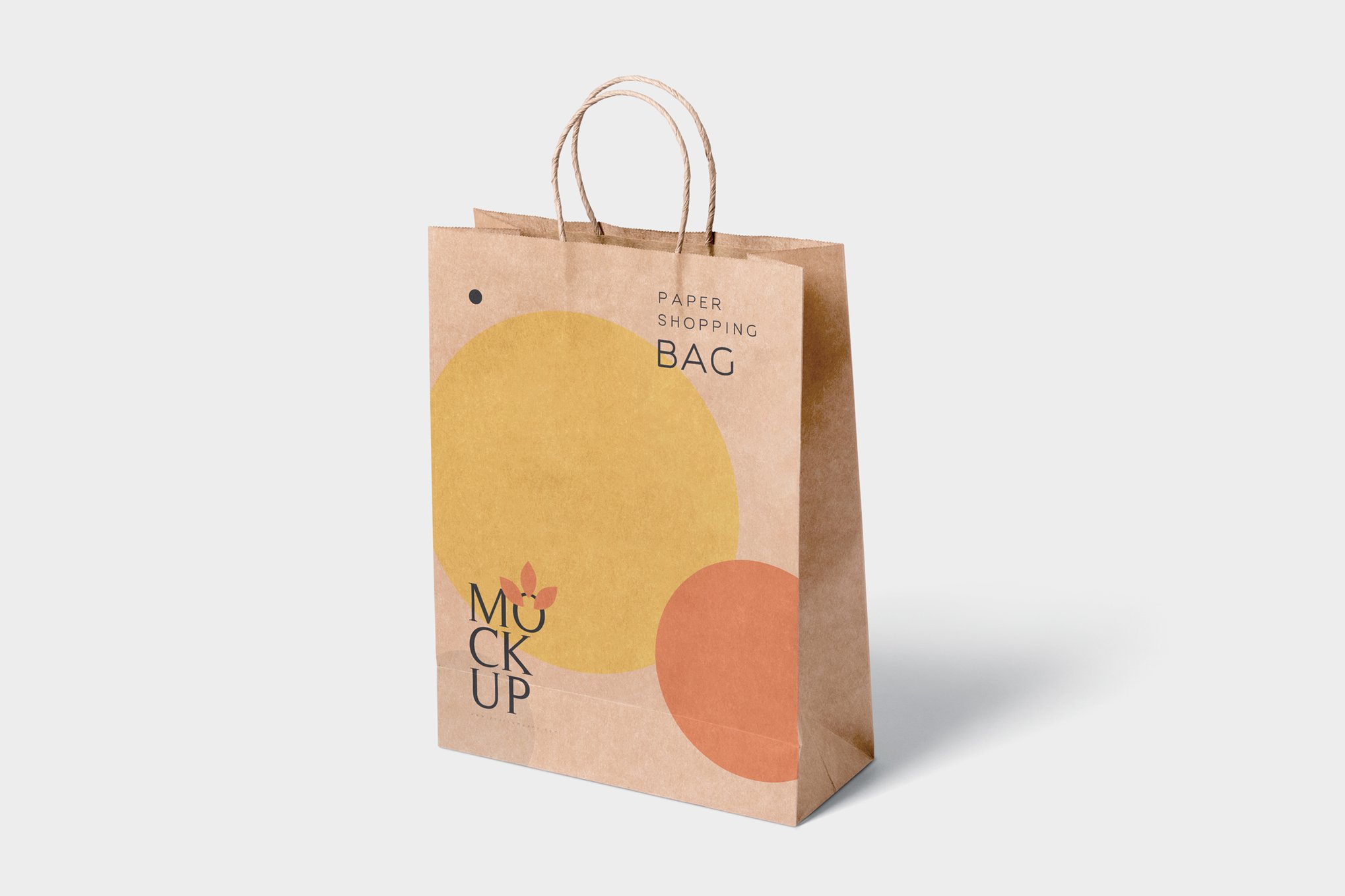Simple Paper Shopping Bag Mockup