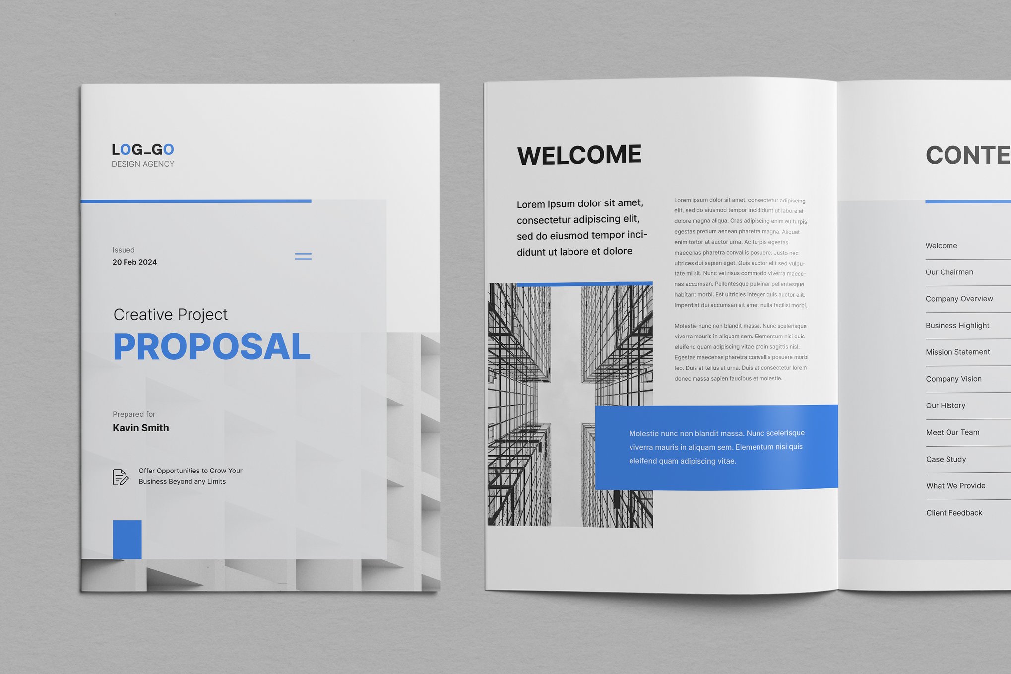 Simple Project Proposal Brochure Word Template