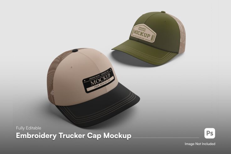 View Information about Simple Trucker Cap Mockup