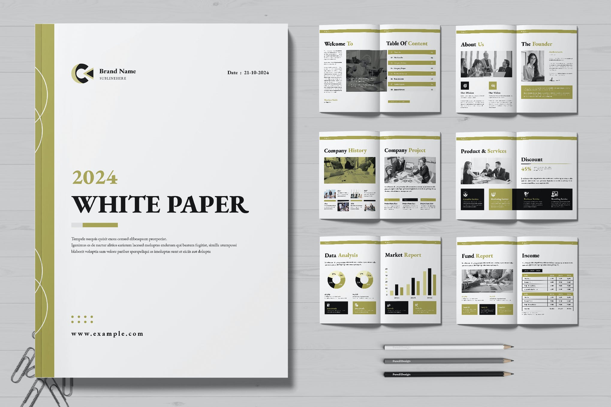 Simple White Paper Layout Template