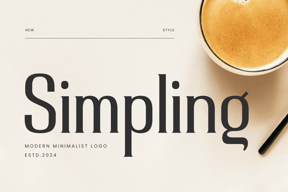 Simpling - Minimalist Portfolio Font