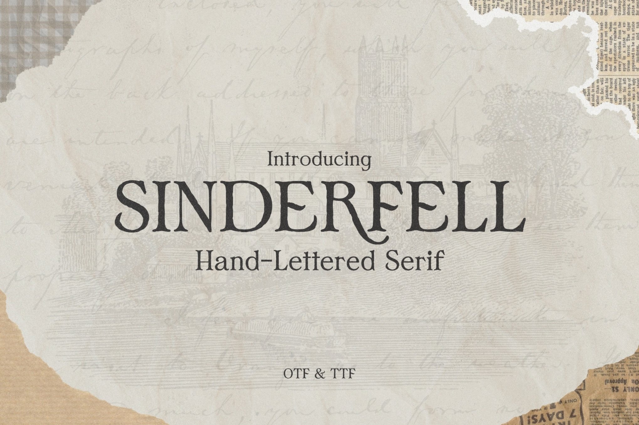 Sinderfell - Hand Lettered Medieval Font
