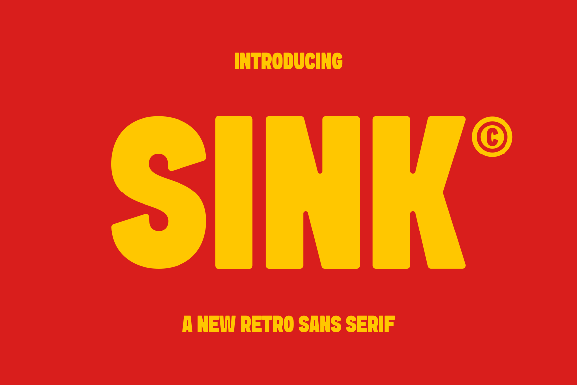 Sink - Retro Sans Serif Cricut Font