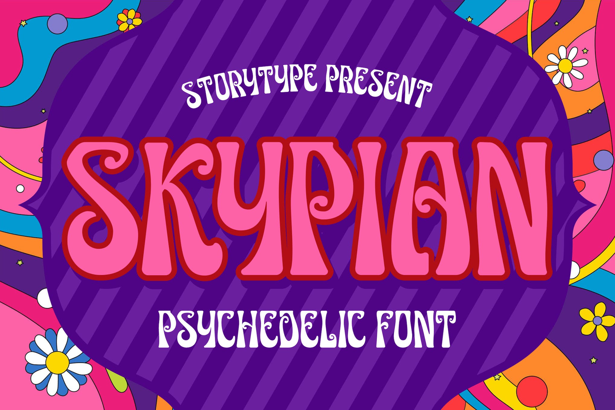 Skypian Psychedelic Font