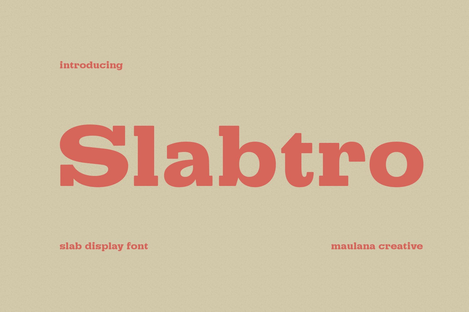 Slabtro - Slab Serif Display Font
