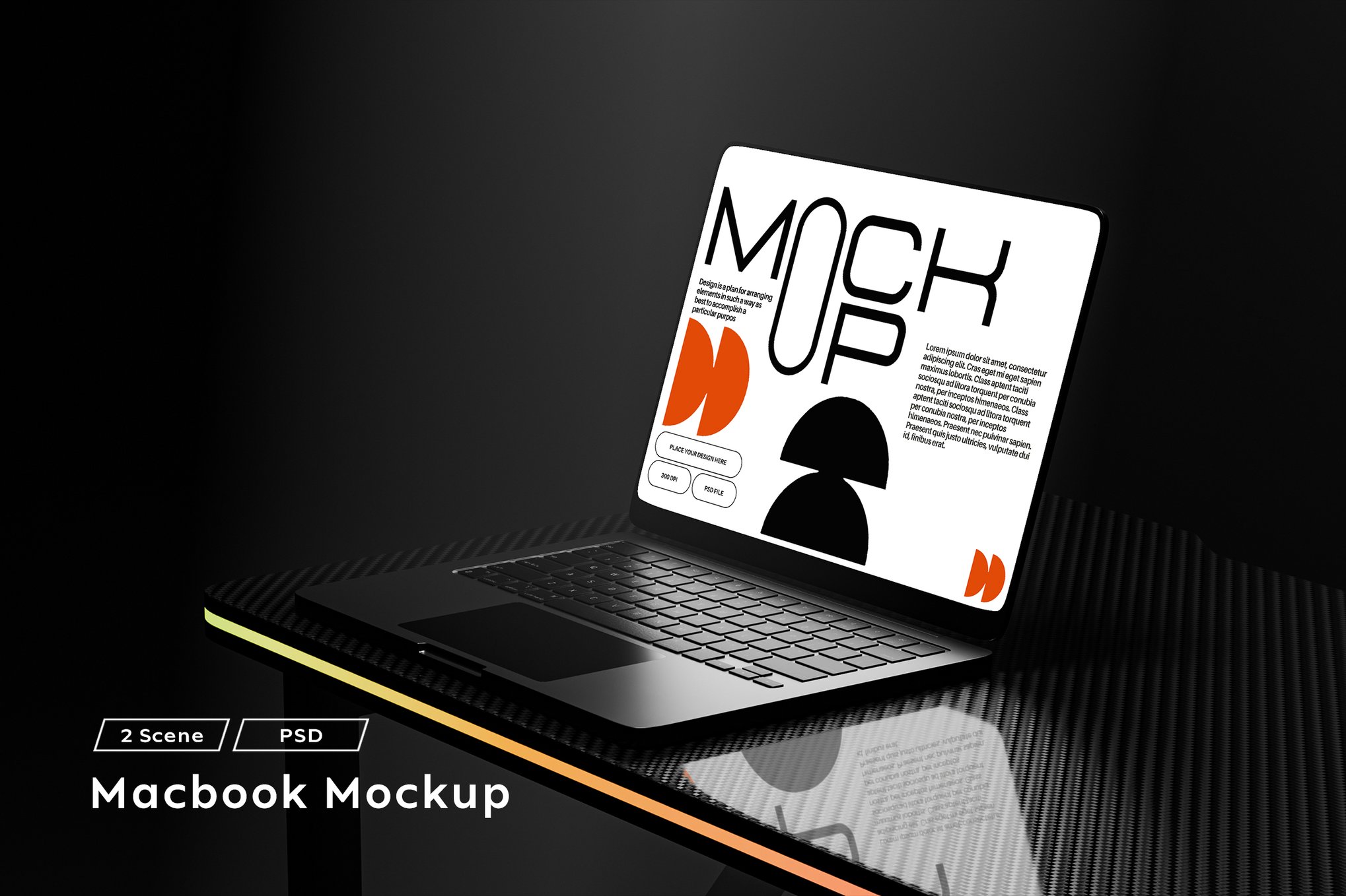 Sleek MacBook Mockup Template