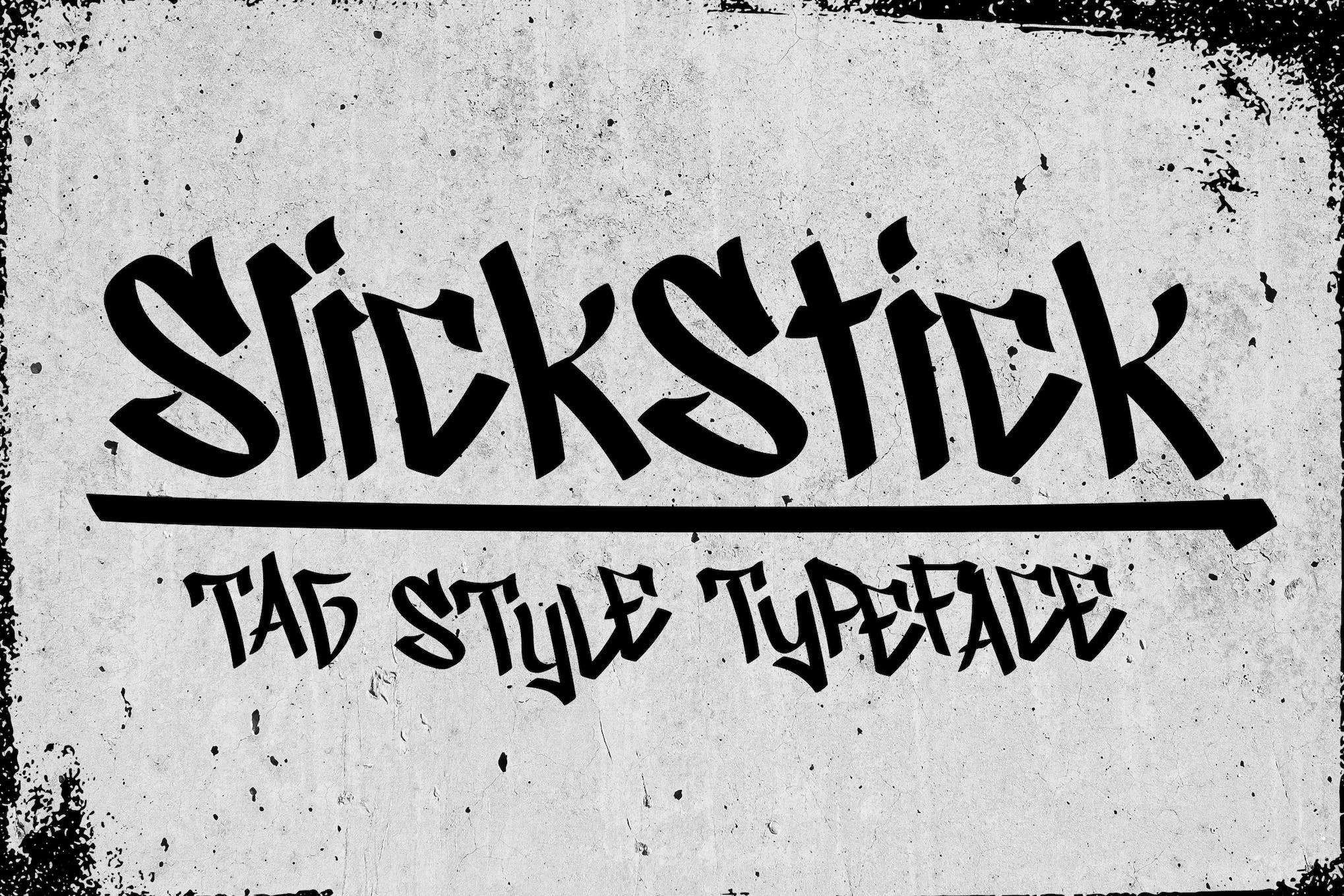 SlickStick - Graffiti Style Marker Font