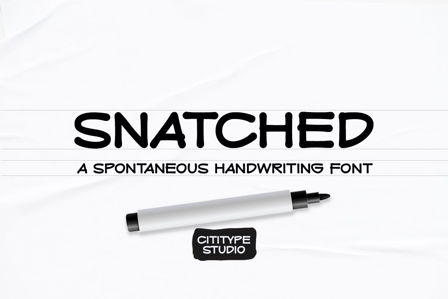 SNATCHED - Handwriting Architectural Font