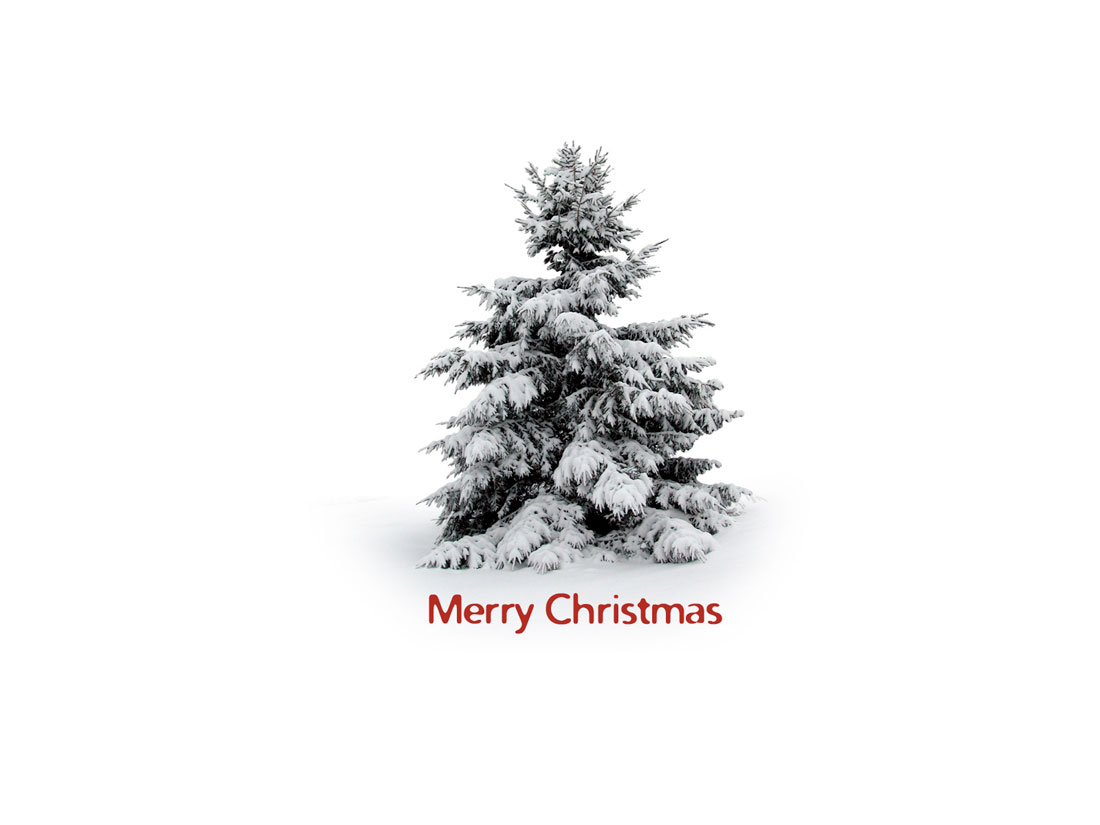 Free Simple Dark Photo Christmas Desktop Wallpaper