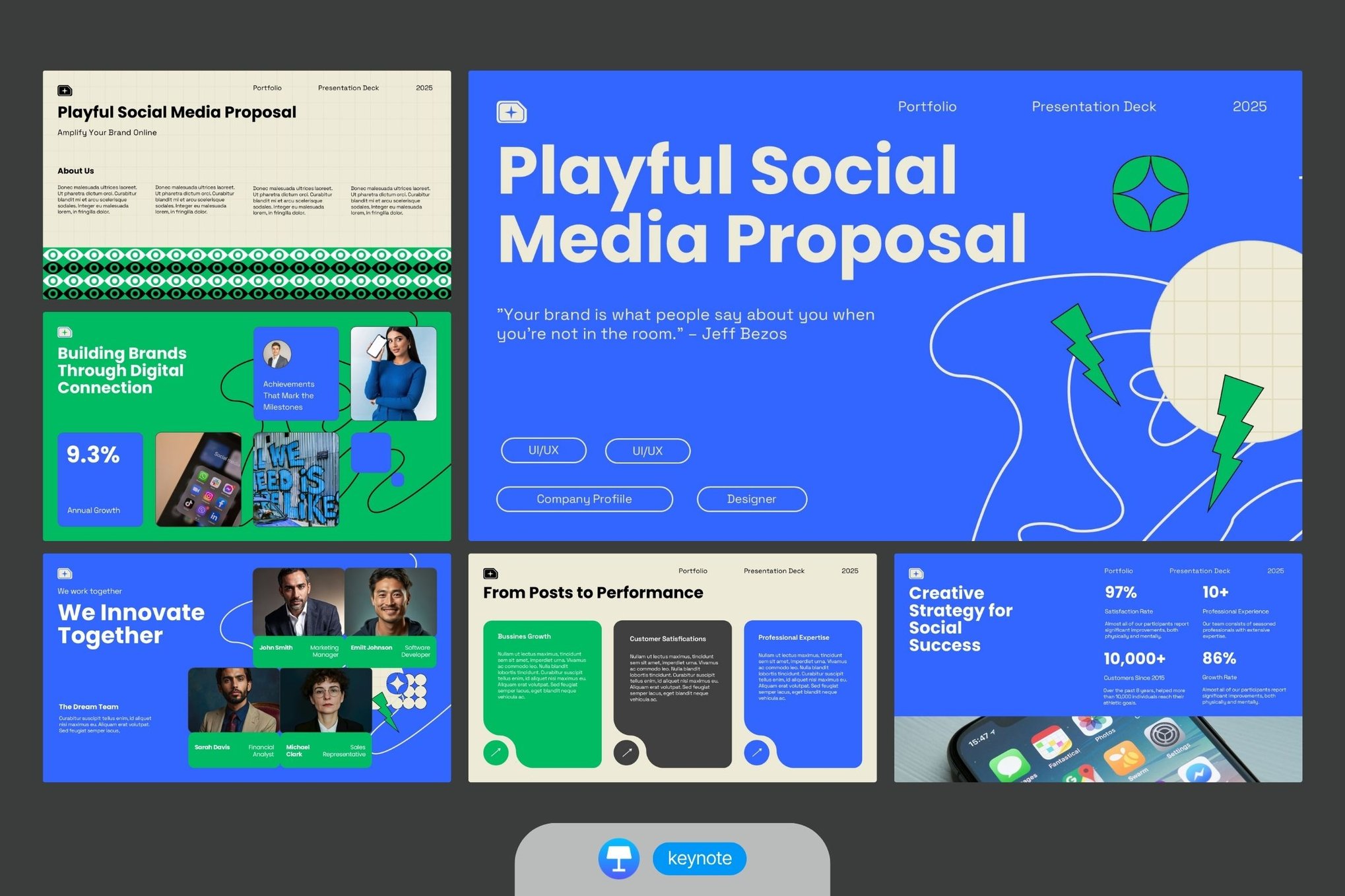 Social Media Proposal Keynote Template