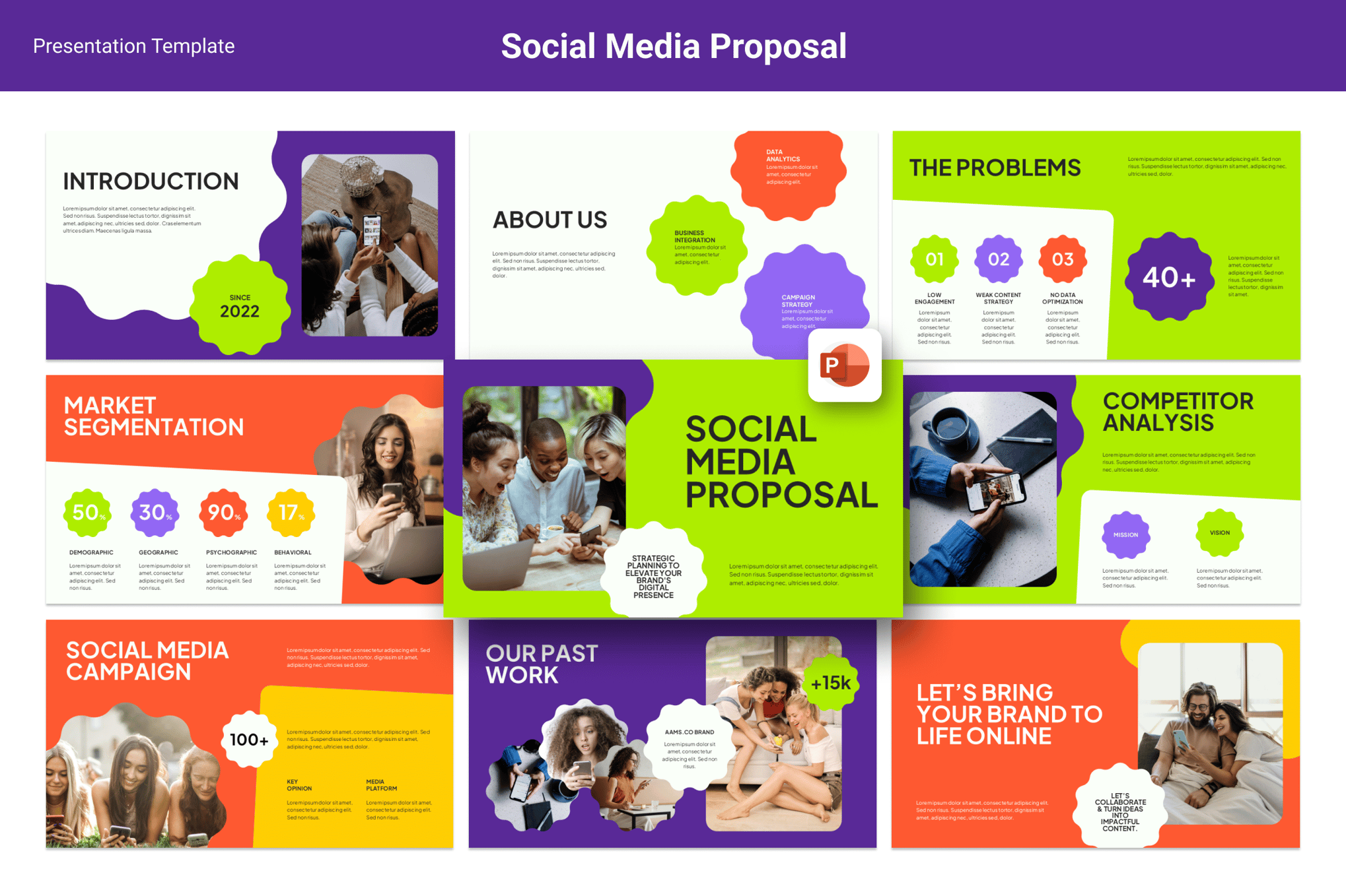 Social Media Proposal PowerPoint Template