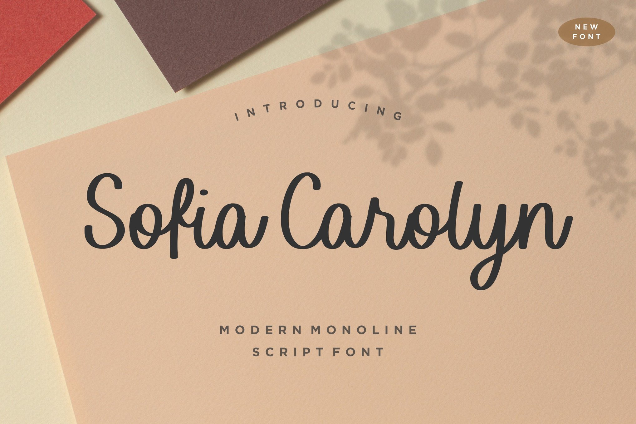 Sofia Carolyn - Modern Monoline Cursive Font