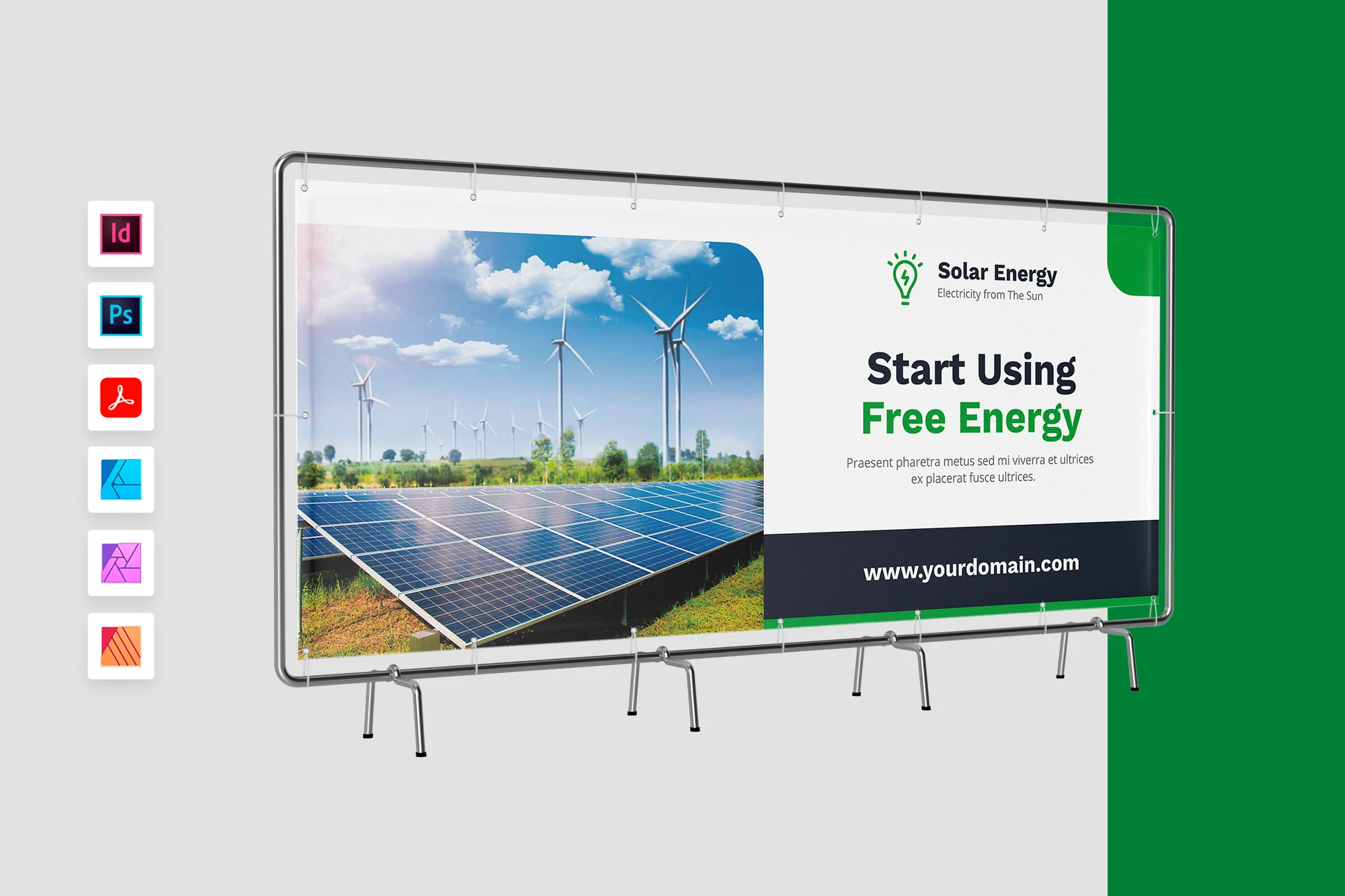 Solar Energy Billboard Template