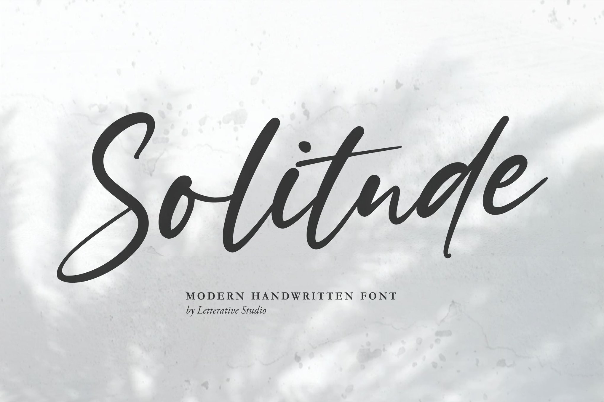 Solitude - Handwritten Cursive Font
