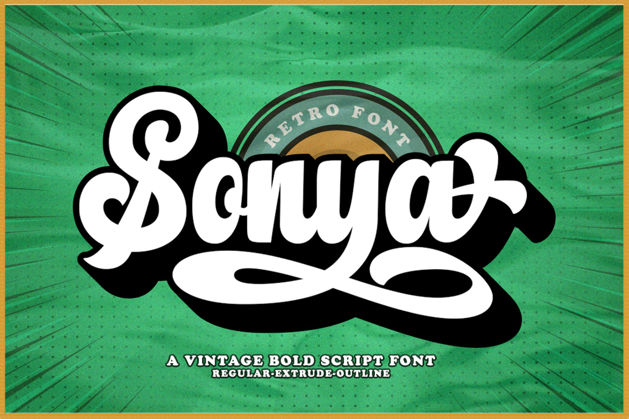 Sonya - Retro 80s Script Font