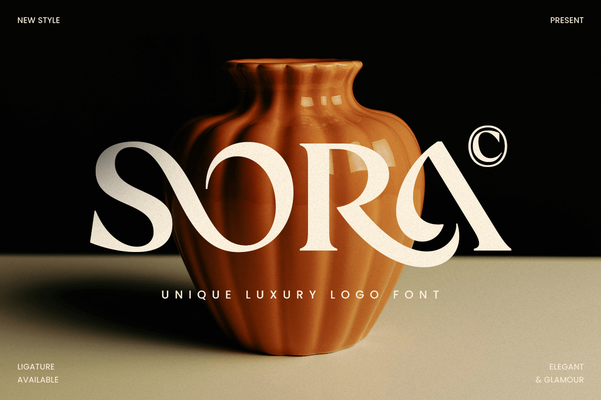 Sora - Modern Luxury Logo Font