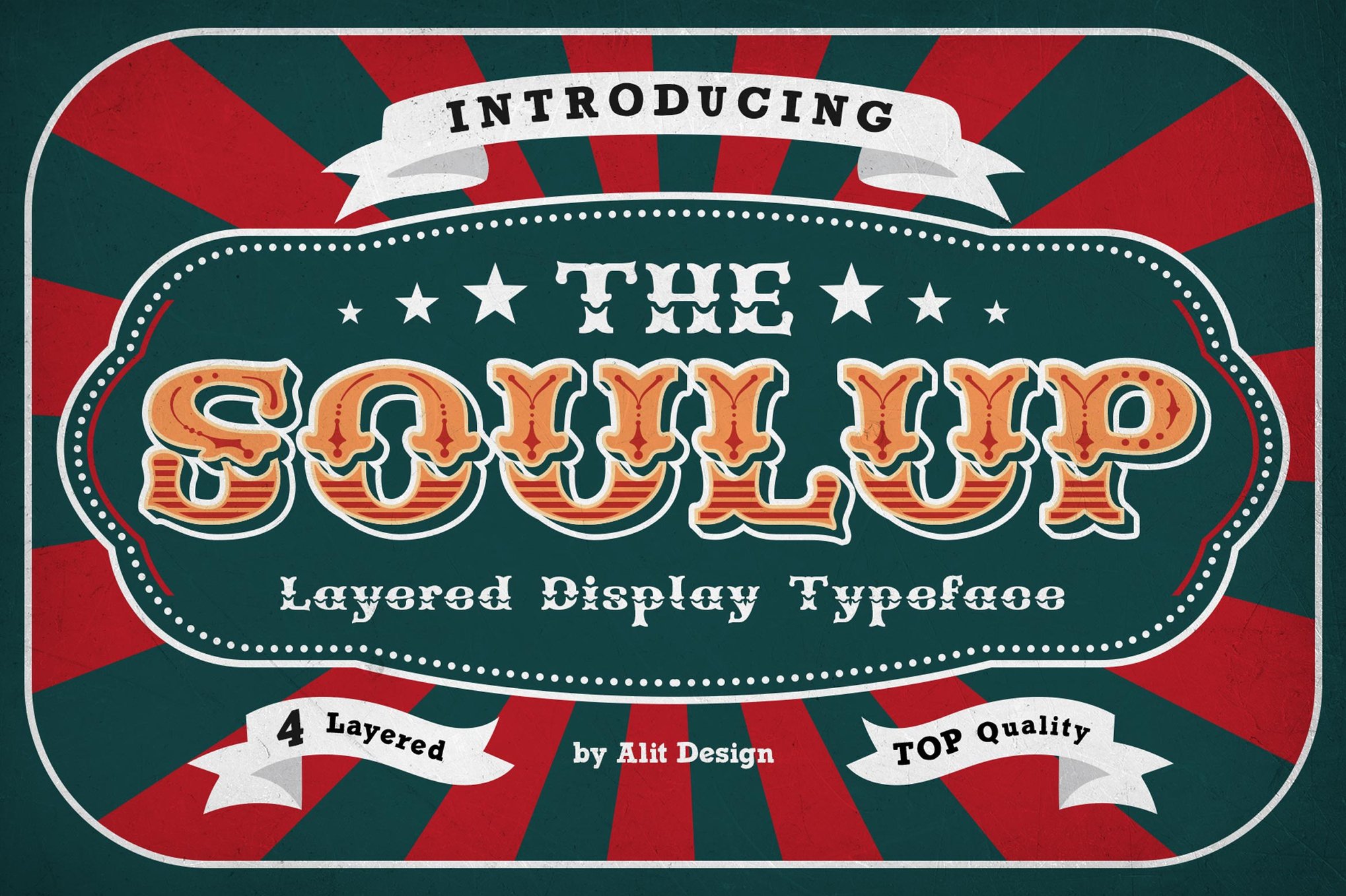 Soulup - Layered Carnival Font