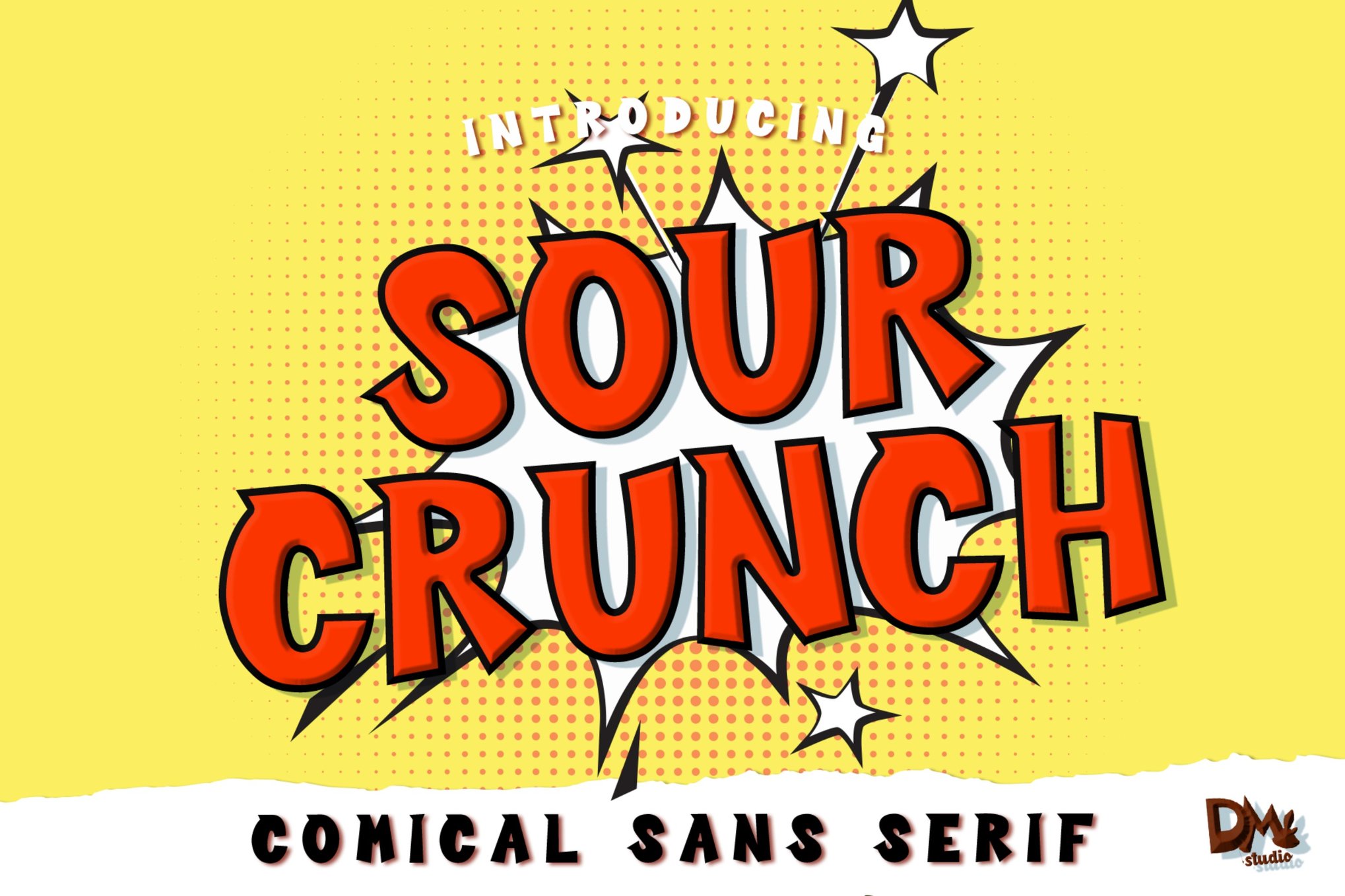 Sour Crunch - Comical Pop Art Font