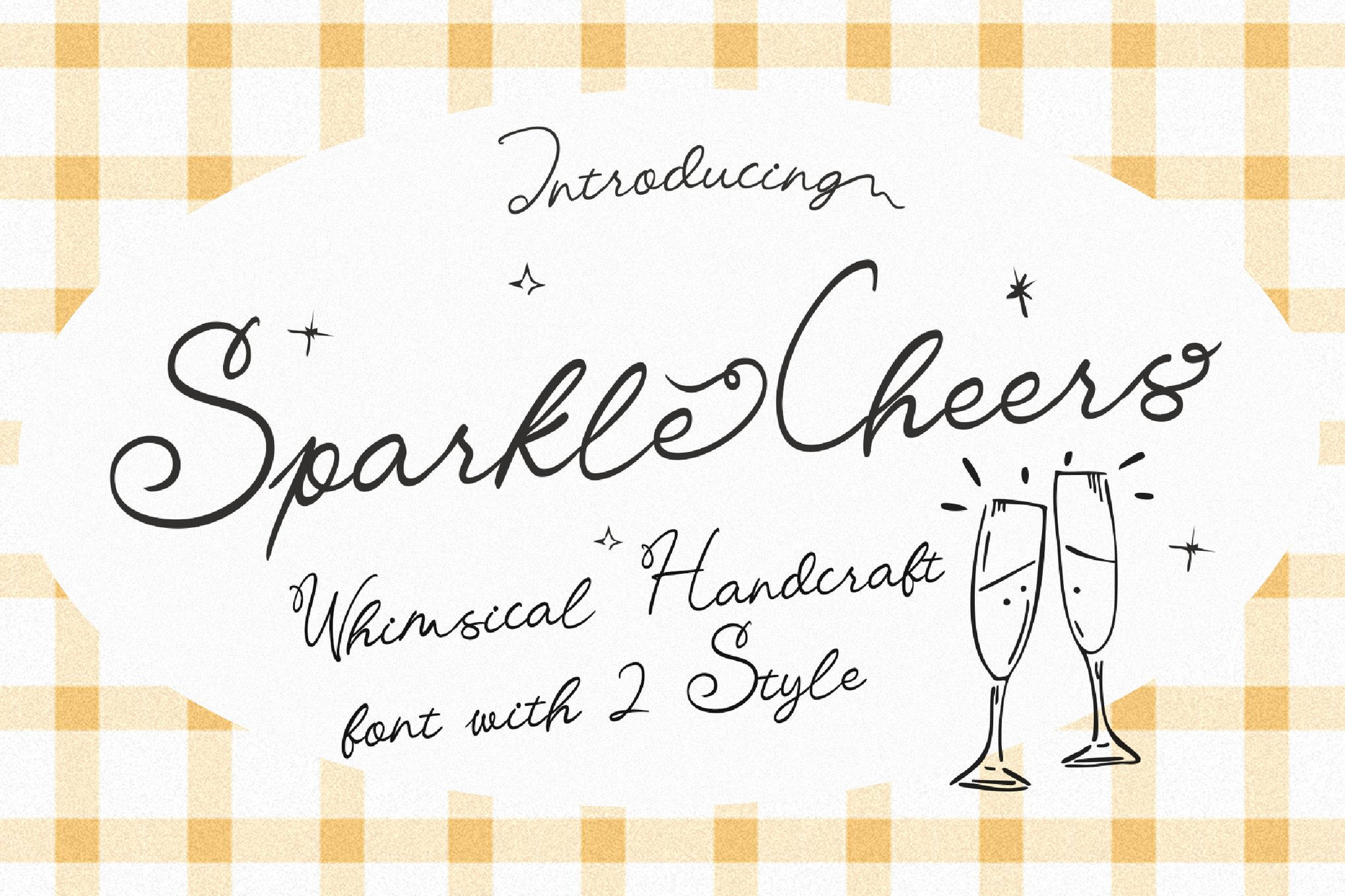Sparkle Cheers - Whimsical Script Font