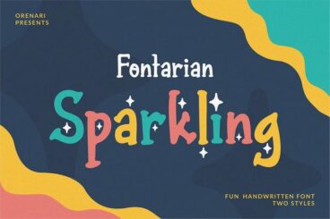 19 Sparkle & Glitter Fonts for Cute & Dazzling Designs