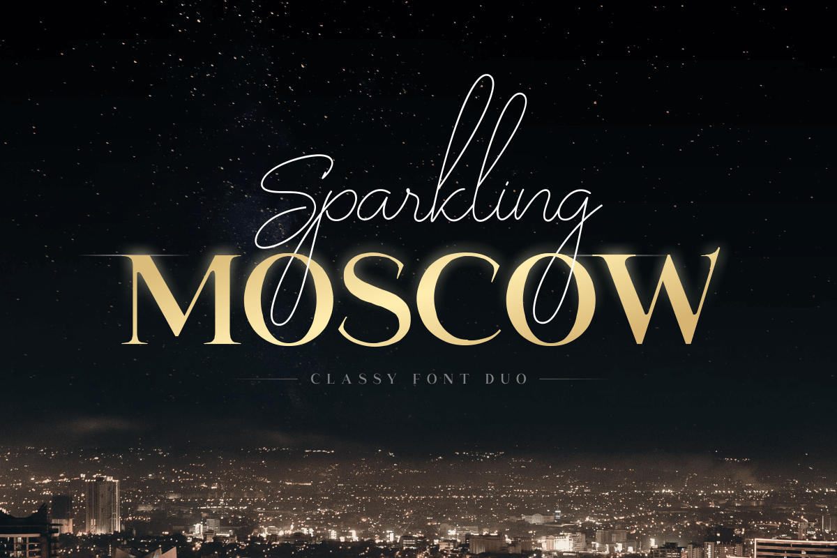 Sparkling Moscow - Classy Russian Font Duo