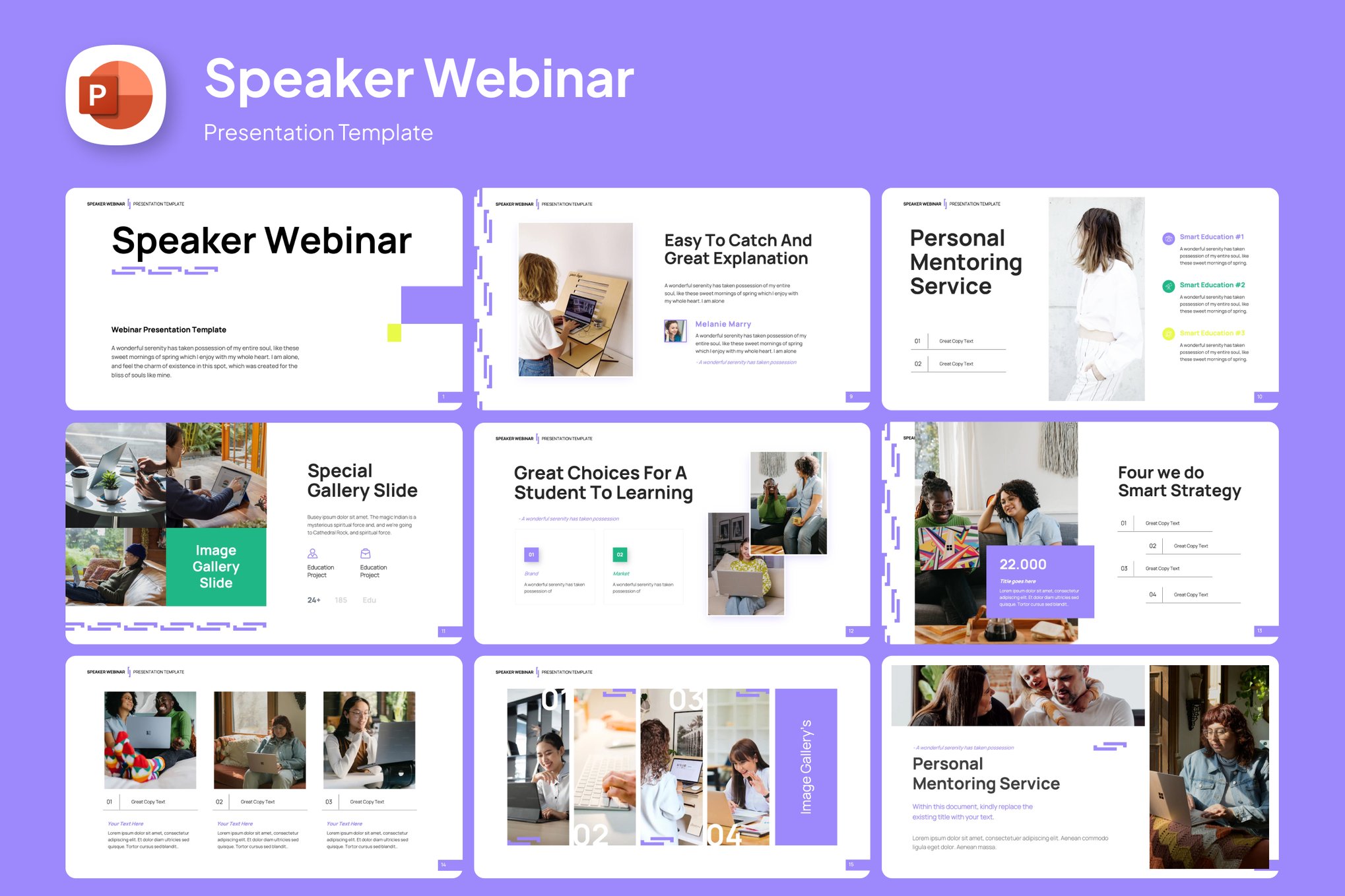 Speaker Webinar PowerPoint Template