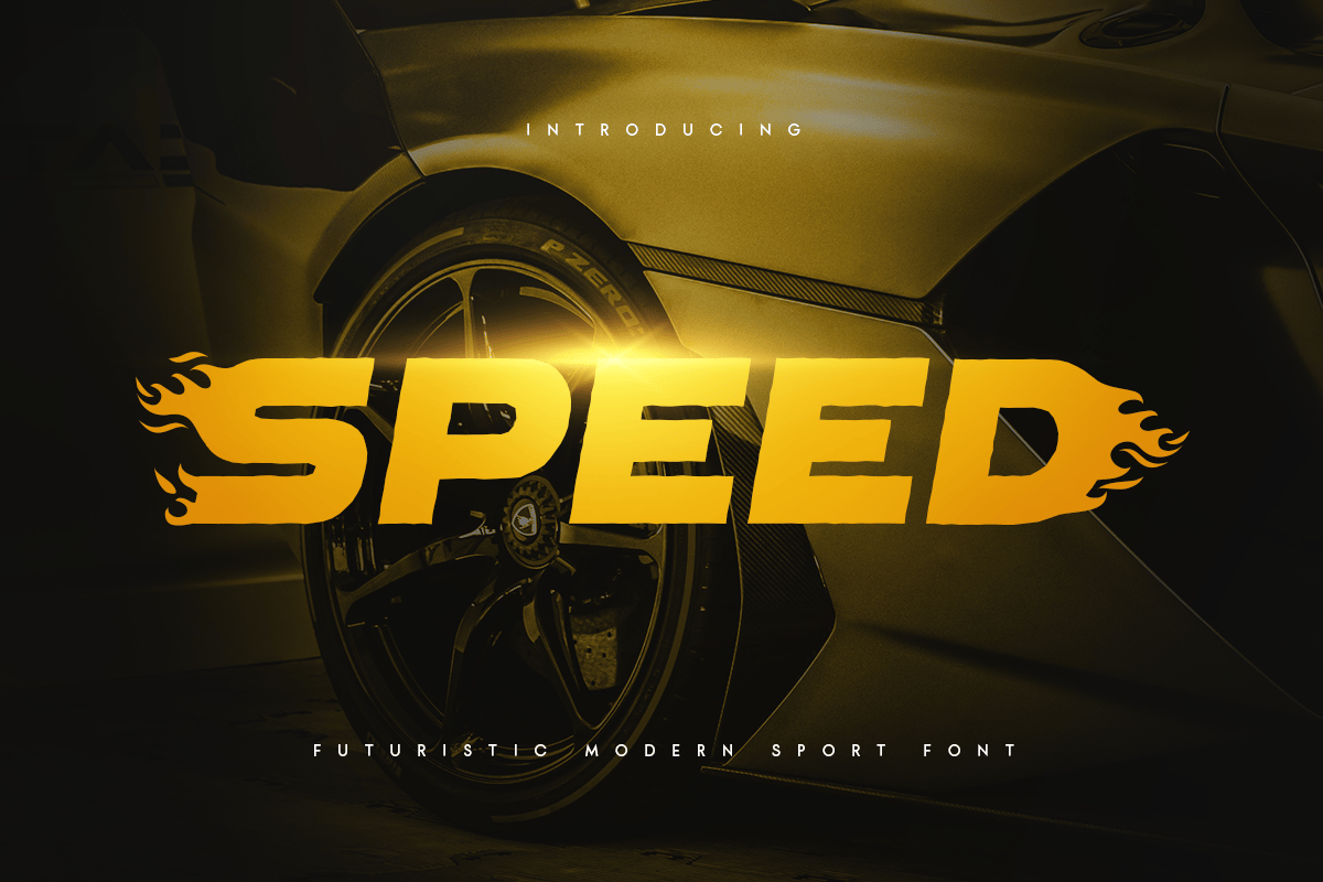 Speed - Futuristic Kinetic Font