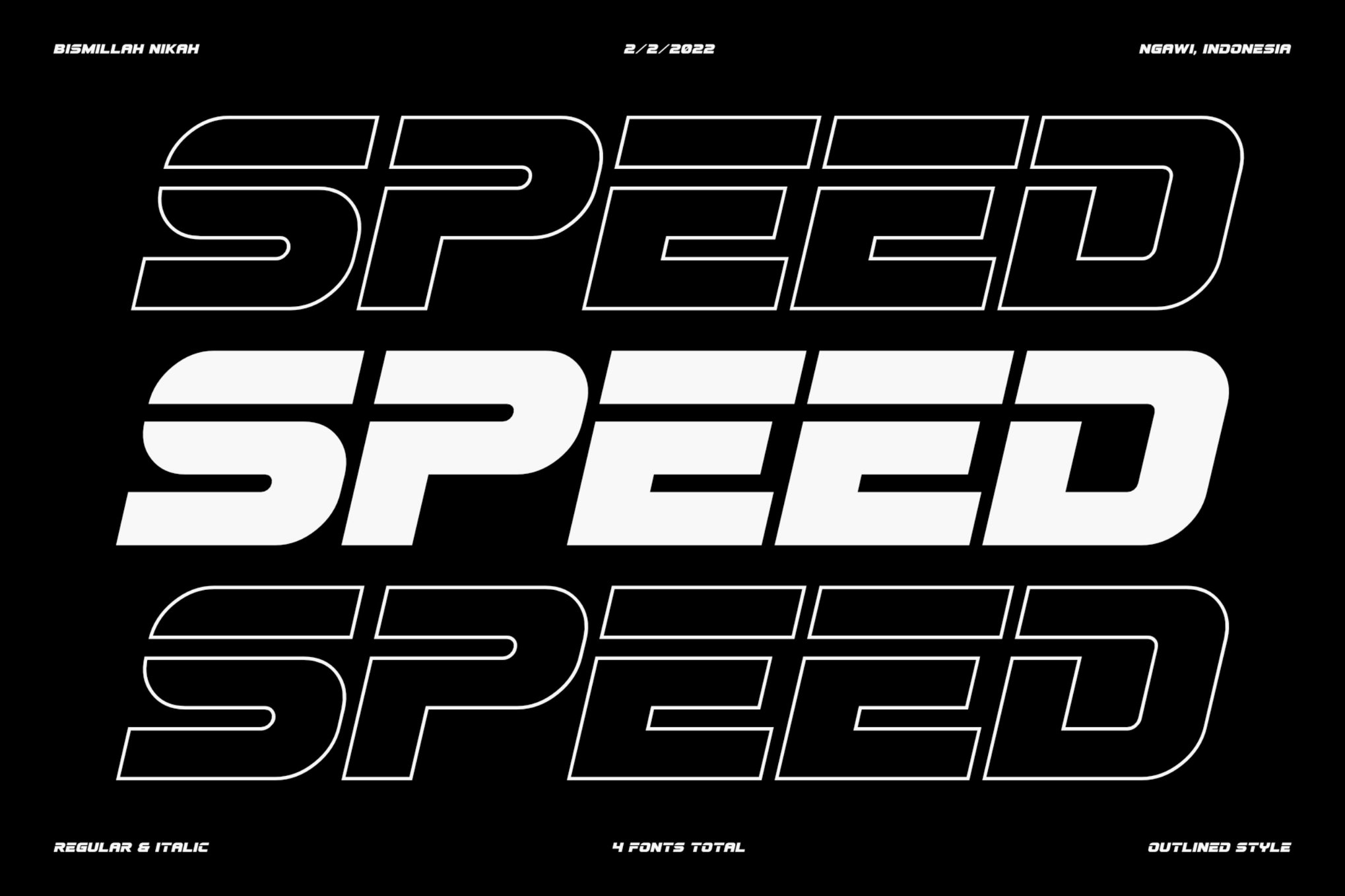 Speed Fez - Modern Tech Kinetic Font