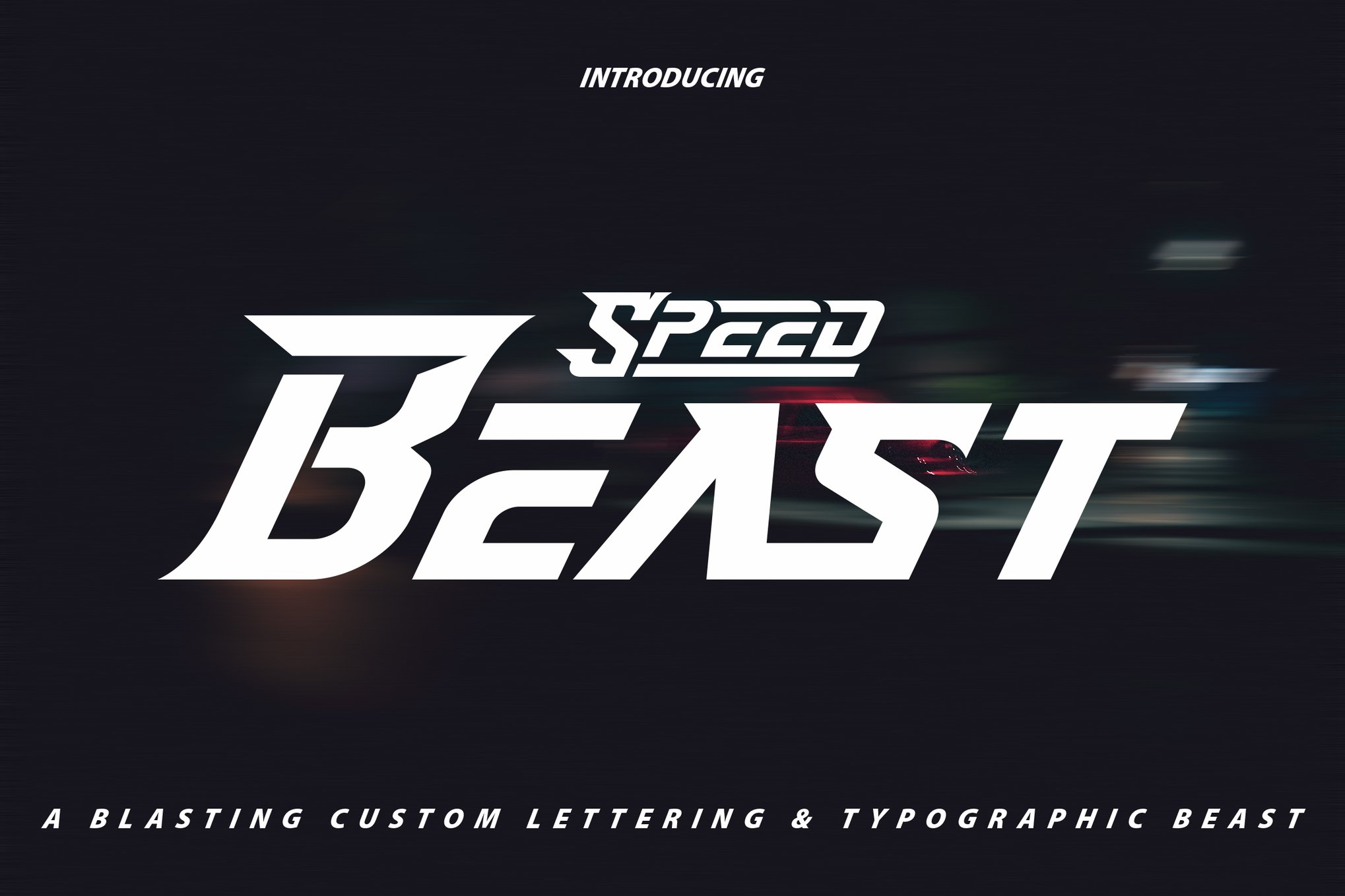 SpeedBeast - Modern Action Font