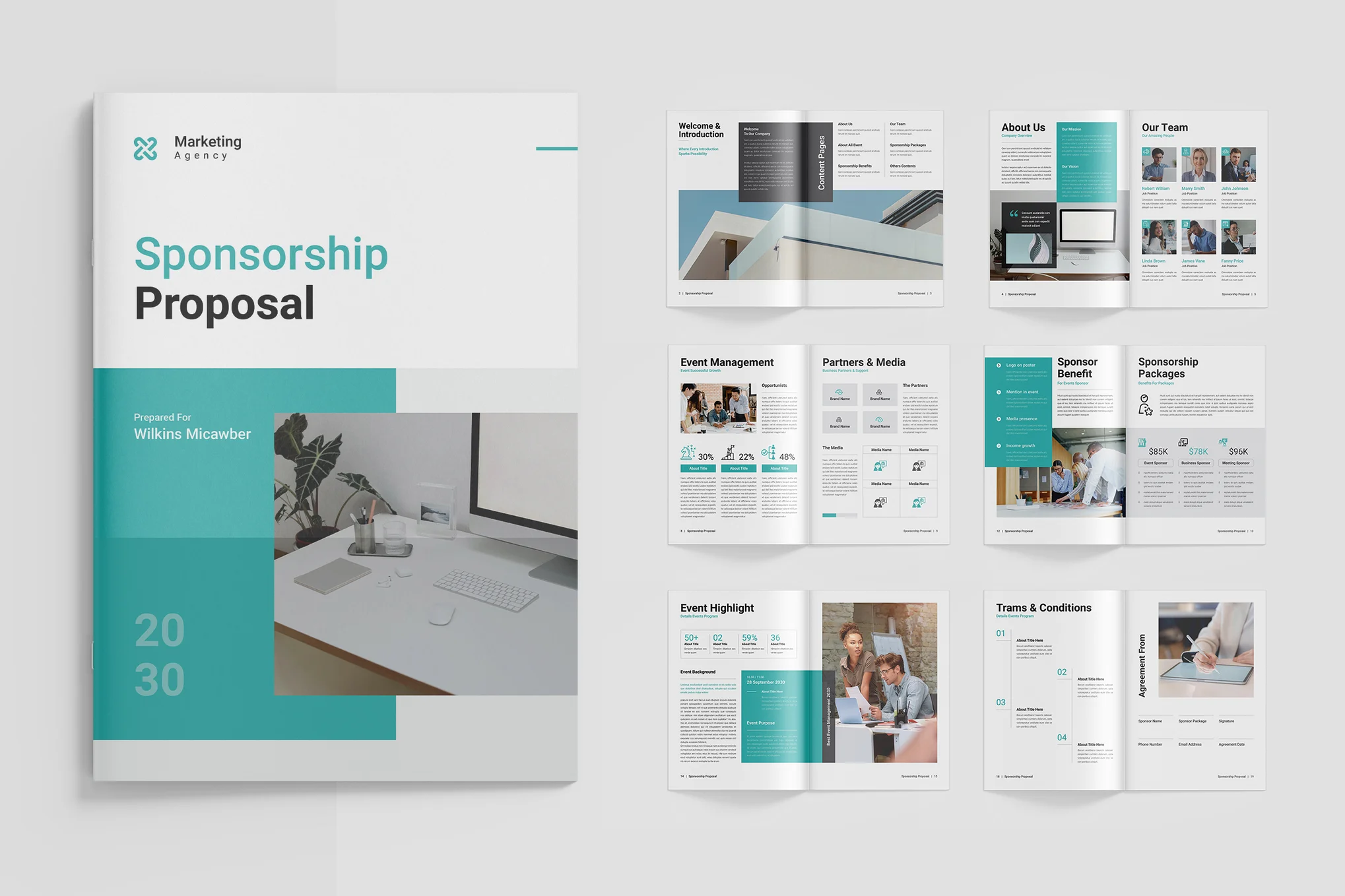 Sponsorship Proposal Word Brochure Template