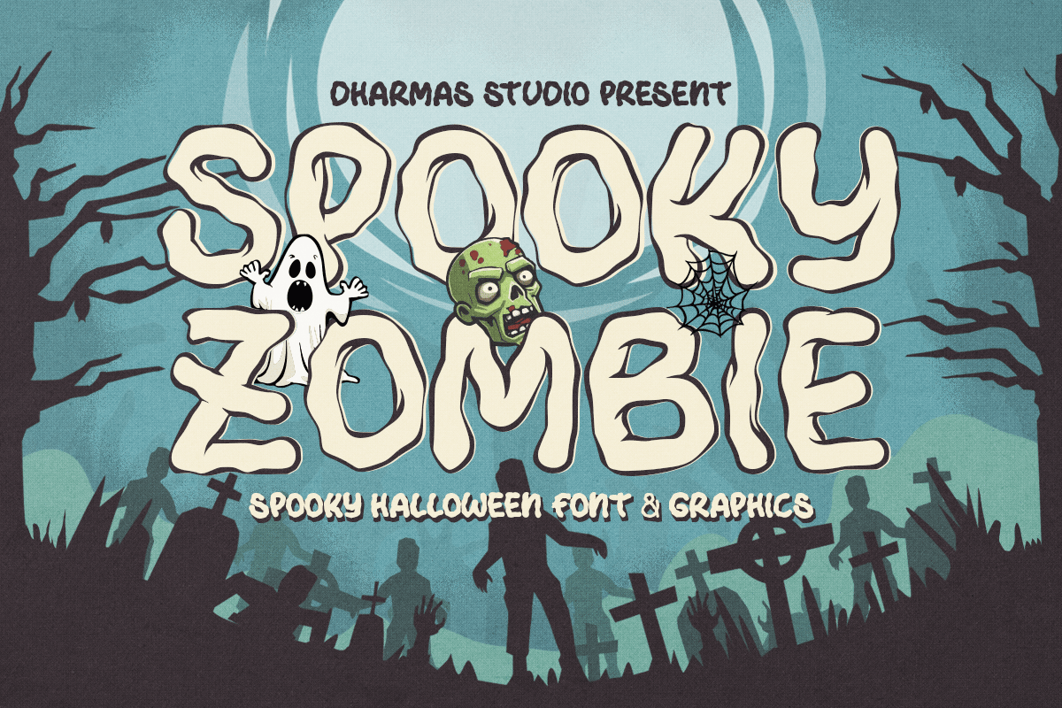 Spooky Zombie - Halloween Cricut Font