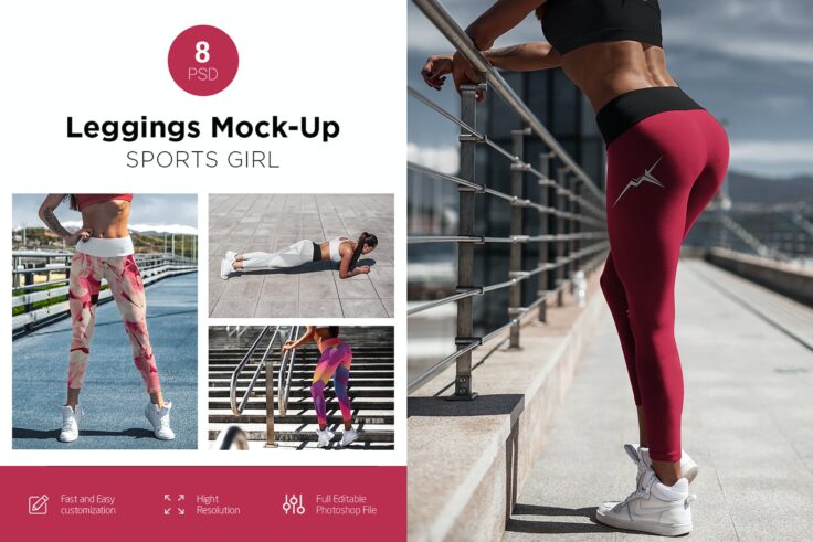 View Information about Sports Girl Leggings Mockup PSD