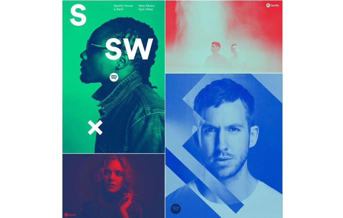 spotify-duotone-ads-2 7 New & Modern Color Trends 2020 design tips Trends 