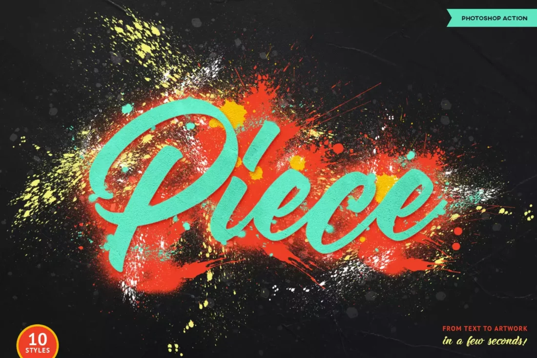 Spray Paint Text Effect Action Design Shack
