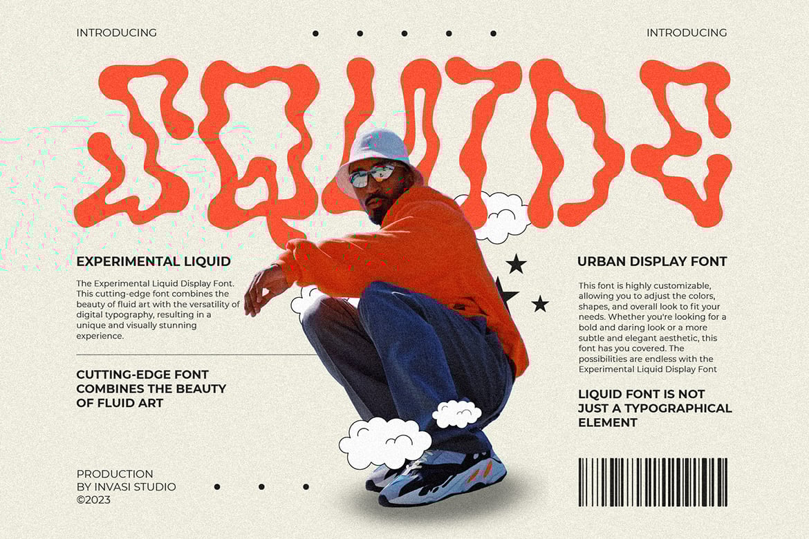 Squide - Experimental Water Font