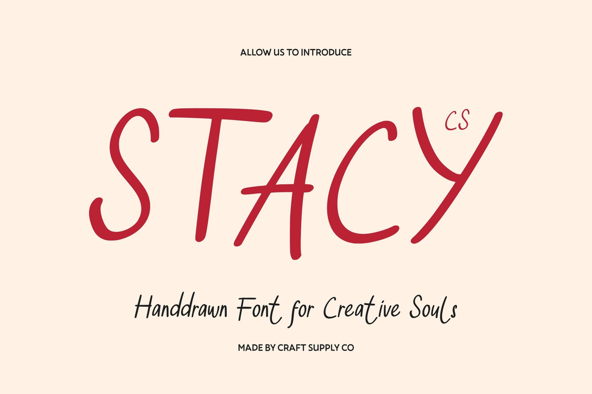 Stacy - Hand Drawn Feminine Font