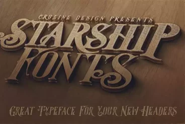 Second alternate image for Starship Creative Font Family