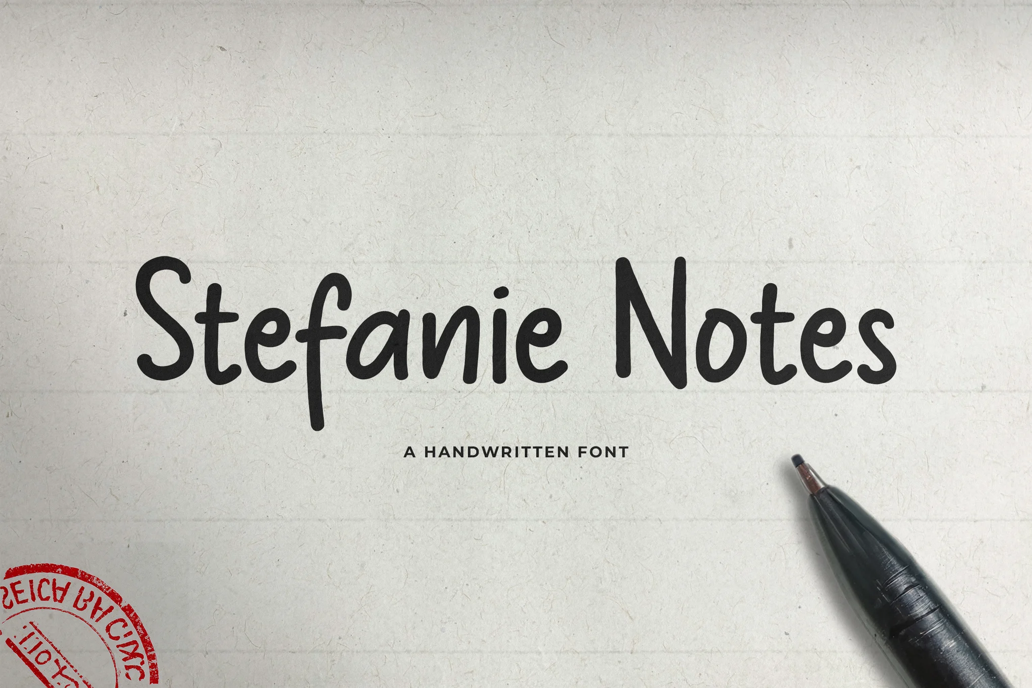 Stefanie Notes - Handwritten Font