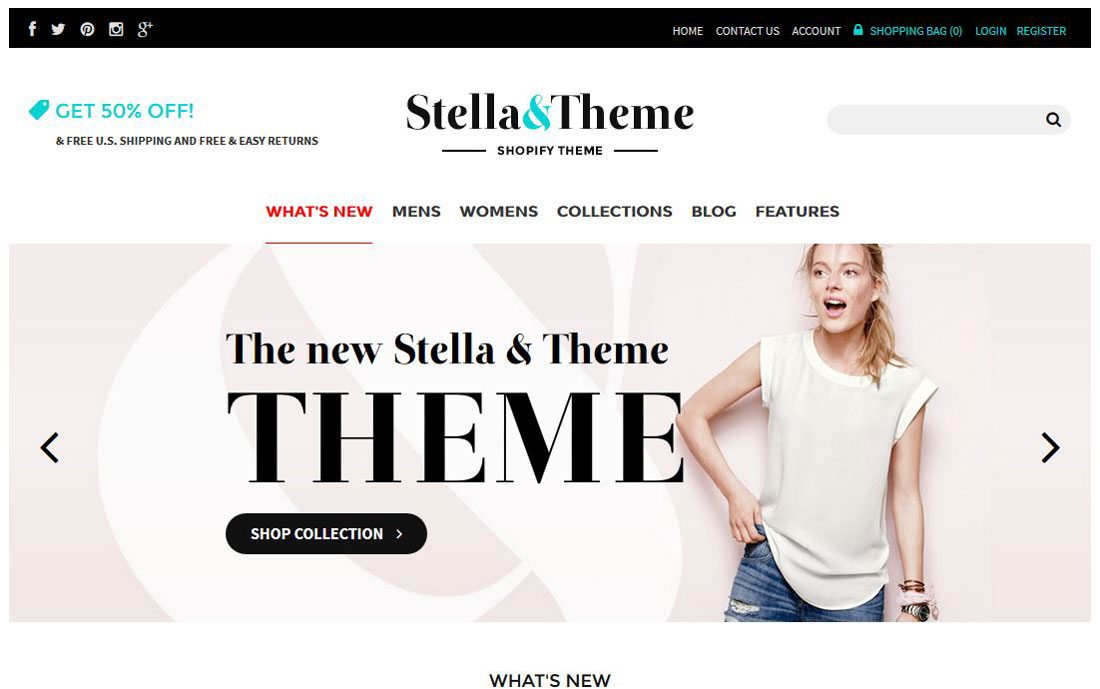 shopify themes stella