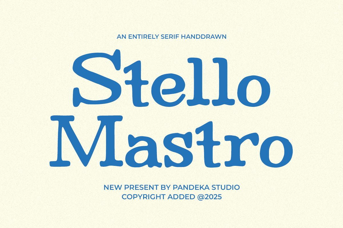 Stello Mastro - Hand-Drawn Serif Font