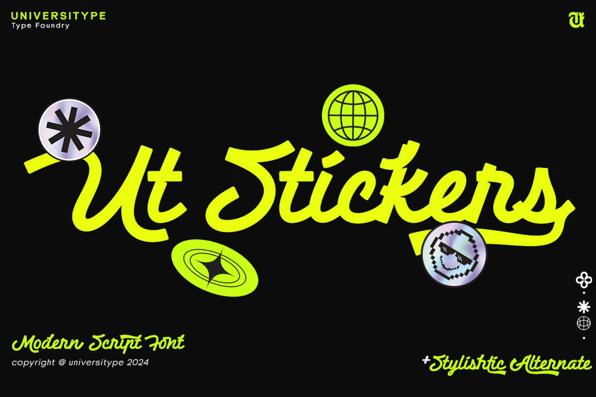 Stickers - Modern Street Font