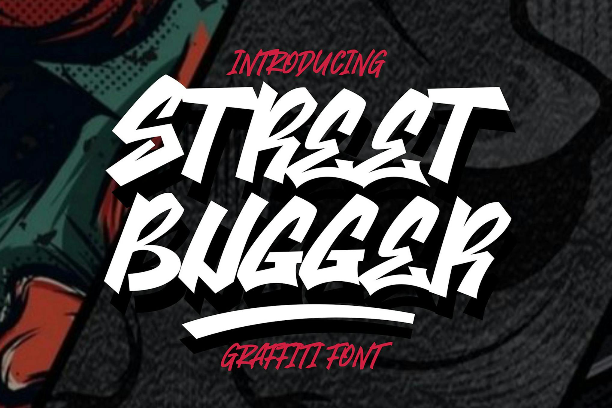 Street Bugger - Edgy Graffiti Font