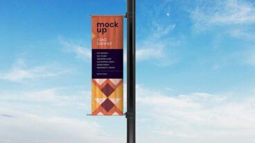 Second alternate image for Street Pole Banner Mockup Set