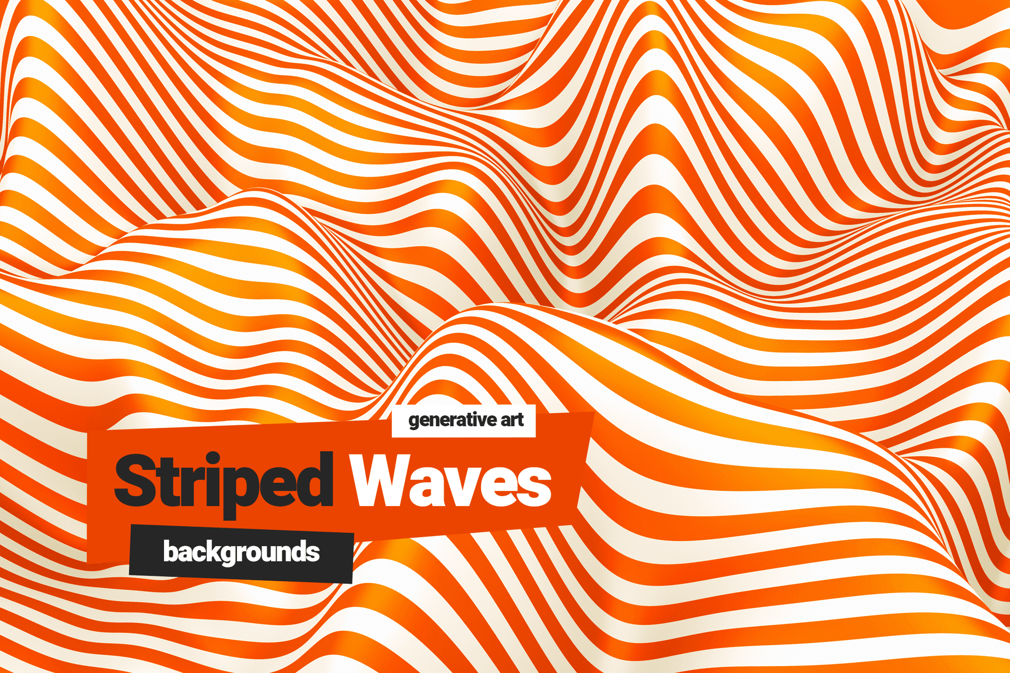 Striped Waves Backgrounds