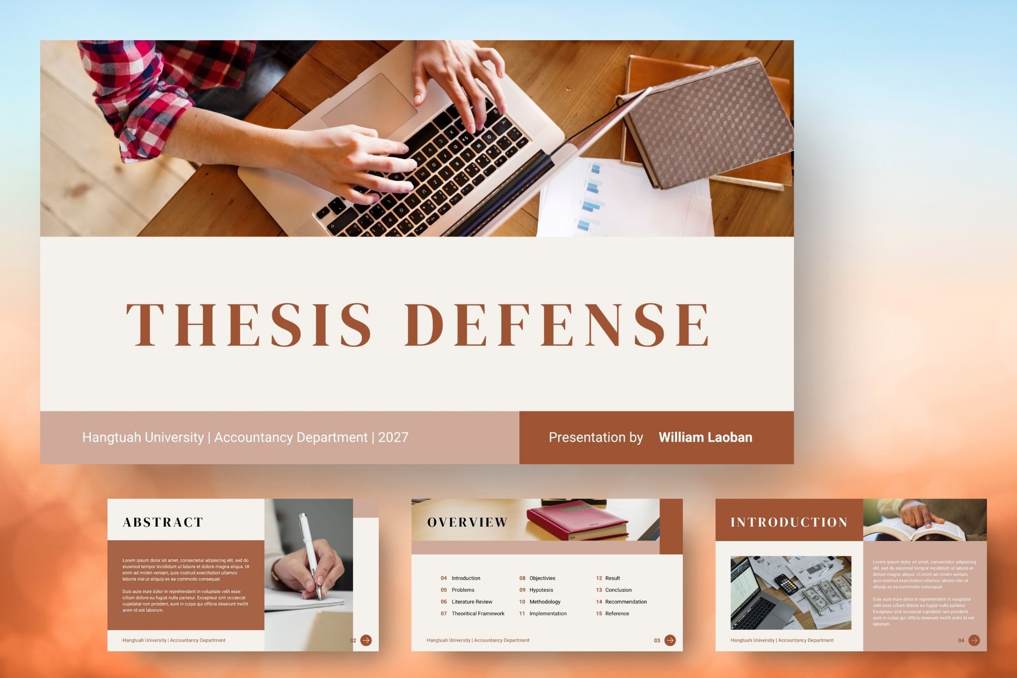 Student Thesis Defense PowerPoint Template