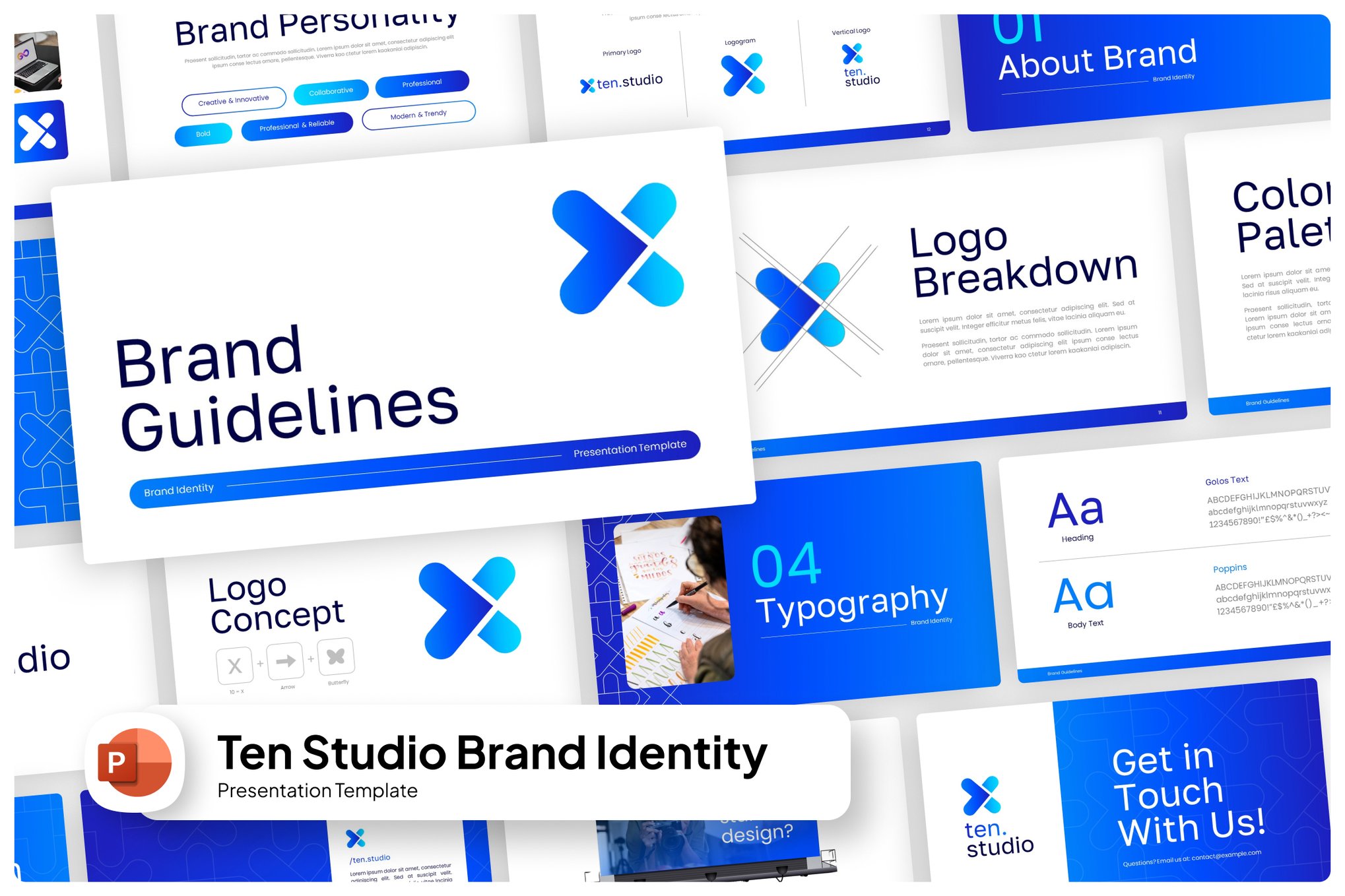Studio Brand Identity PowerPoint Template