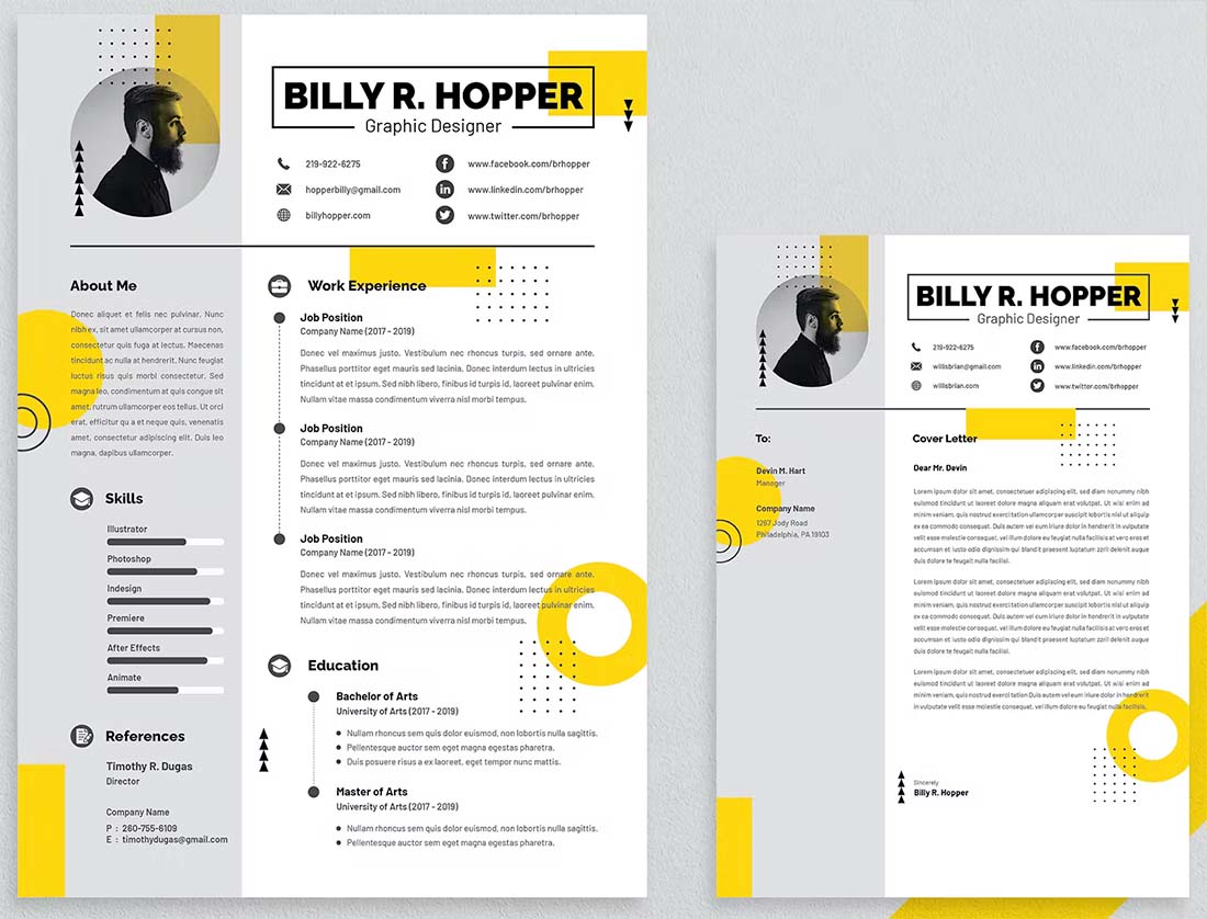 stunning-resume-3 The Resume Debate: Simple + Clean, or Visually Stunning? design tips 